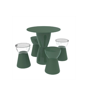Conjunto Lounge - Mesa com 4 Bancos