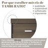 Gaveteiro Executivo 3 Gavetas com Rodinhas e Chave para Escritório - 8