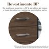 Gaveteiro Executivo 3 Gavetas com Rodinhas e Chave para Escritório - 13