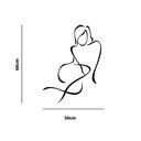 Ver imagem 2 de Adesivo Parede Silhueta Mulher Decoração Sala Clínica Estética Kanto Store Adesivo de Parede