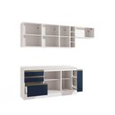Ver imagem 4 de Armário de Cozinha Completa Garrafeiro 100% Mdf 260cm Branco/azul Profundo Celeste Kappesberg