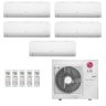 Ar-Condicionado Multi Split Inverter LG 48.000 BTUs (4x Evap HW 9.000 + 1x Evap HW 18.000) Quente/Frio 220V - 1