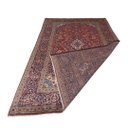 Ver imagem 5 de Tapete Persa Kashan Feito À Mão Vermelho e Azul 315x200cm