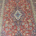 Ver imagem 6 de Tapete Persa Kashan Feito À Mão Vermelho e Azul 315x200cm