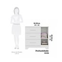 Ver imagem 2 de Cômoda Infantil Popy Retrô Peroba Branco 3 Gavetas 1 Porta