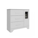 Ver imagem 4 de Cômoda Infantil Popy Retrô Peroba Branco 3 Gavetas 1 Porta