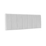 Cabeceira Painel Cama Box Casal 140 cm - Branco Corino - 1