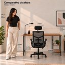 Ver mais imagens de Conjunto de Escritório Mesa Bela e Cadeira Diretor Relax Preto