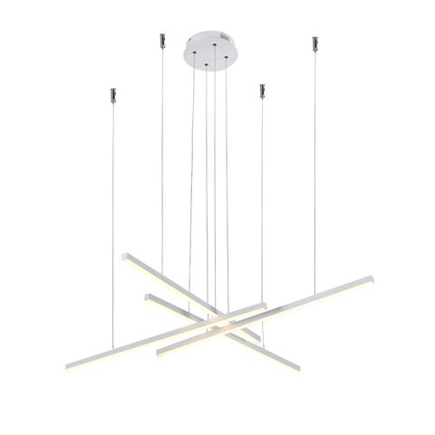 Lustre Pendente Fato 120cm 120cm 4cm 4x15w 3000k 3210lm Lumiere
