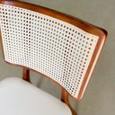 Ver imagem 3 de Cadeira para Mesa de Jantar Madeira Maciça com Telinha - Zara - Requinte Salas