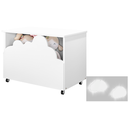Ver imagem 3 de Baú Infantil Organizador de Brinquedos+nuvem Led Decorativa