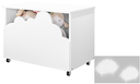 Ver imagem 3 de Baú Infantil Organizador de Brinquedos+nuvem Led Decorativa