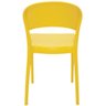 Jogo 4 Cadeiras Plásticas Resistentes Empilháveis Tramontina Sissi Encosto Fechado Amarelo - 4