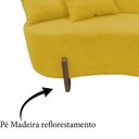 Ver imagem 6 de Namoradeira Sofá Feijão Luna Orgânica Couro Amarelo