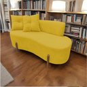 Ver mais imagens de Namoradeira Sofá Feijão Luna Orgânica Couro Amarelo