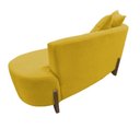 Ver imagem 4 de Namoradeira Sofá Feijão Luna Orgânica Couro Amarelo