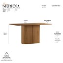 Ver imagem 2 de Mesa de Jantar Serena 160x90 cm Cinamomo - New Ceval