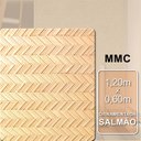 Ver imagem 5 de Revestimento Pedra Leve Semi-Flexível Decorativa Salmão 120cm x 60cm 3mm de Espessura Formaco Decor Laranja/Ornamentado