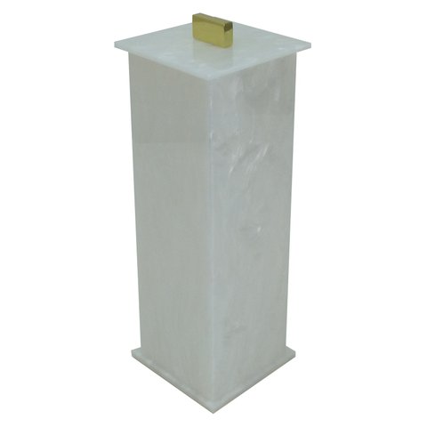 Porta Escova Elegance Decor Gold Pérola