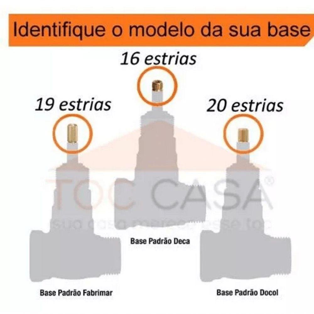 Acabamento Registro 1.1/2 ou 1.1/4 Padrão Docol - Asti 1509 - 3