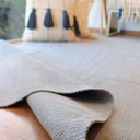 Ver imagem 2 de Tapete Artesanal Algodão Sala Quarto Slim Cinza 150 X 200