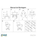 Ver imagem 7 de Cadeira Office Giratória Manchester Light Pp Preta Braços Fixos - Fratini