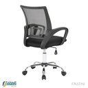 Ver imagem 4 de Cadeira Office Giratória Manchester Light Pp Preta Braços Fixos - Fratini