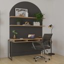 Ver imagem 5 de Cadeira Office Giratória Manchester Light Pp Preta Braços Fixos - Fratini