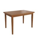 Ver imagem 1 de Mesa Colors em Madeira Maciça Retangular 4 Lugares - 120 X 80cm Amêndoa