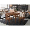 Ver imagem 2 de Mesa Colors em Madeira Maciça Retangular 4 Lugares - 120 X 80cm Amêndoa