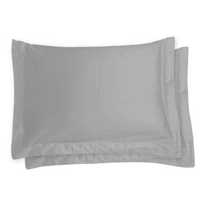 Kit com 2 Fronhas 300 fios em Algodão Satinee - Kacyumara Silver