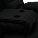 Ver mais imagens de Poltrona Reclinável Manual de Cinema Oscar 3 Lugares Porta Copos/massagem/aquecimento Pu Preto G31 -