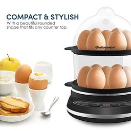 Elite Gourmet Egc314b Cozedor de Ovos Elétrico 14 Ovos Preto - 4