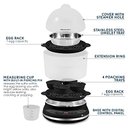 Ver imagem 3 de Elite Gourmet Egc314b Cozedor de Ovos Elétrico 14 Ovos Preto