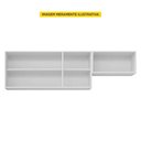 Ver imagem 3 de Conjunto de Armários Aéreo 120cm 100% Mdf Branco Tx Fosco