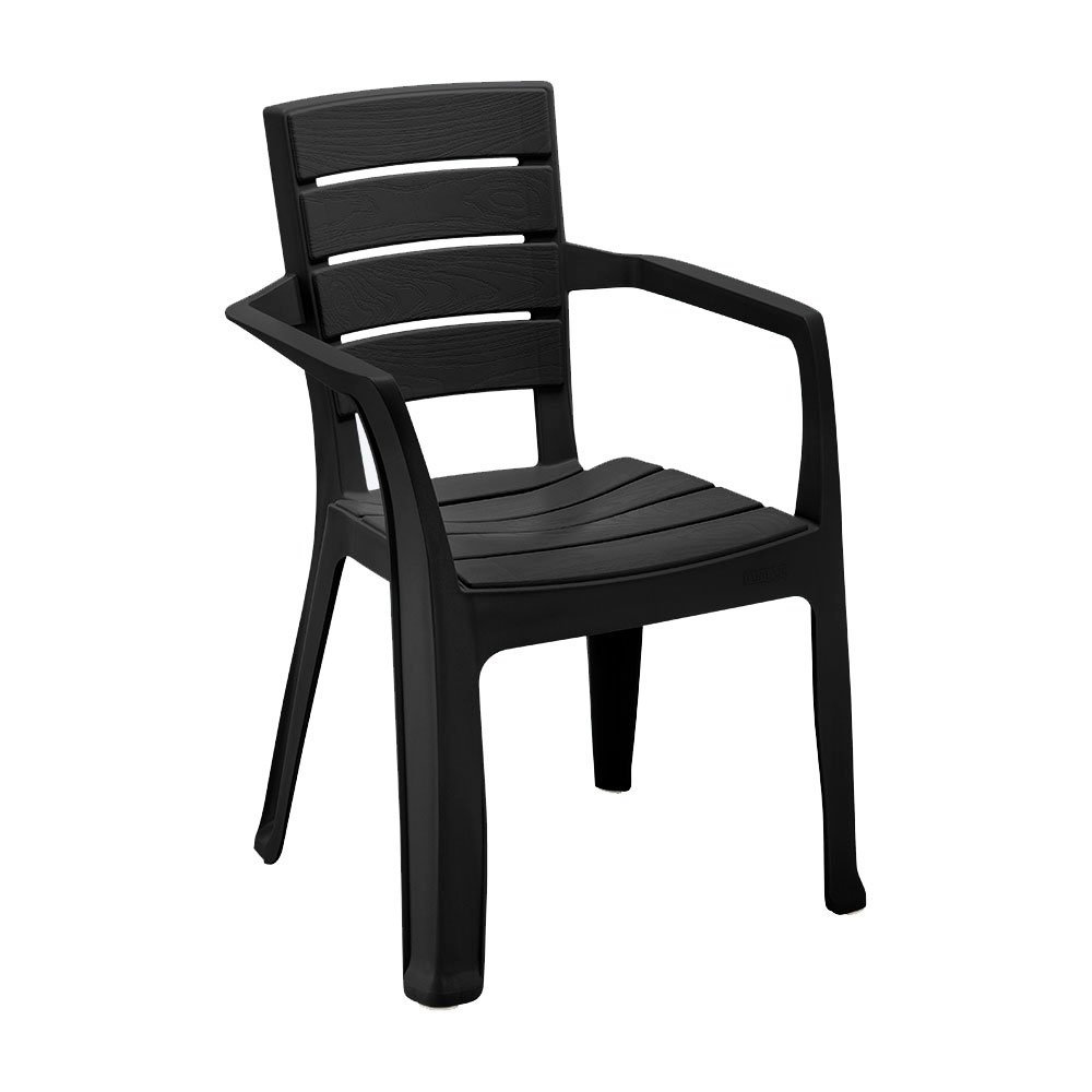 Conjunto 04 Cadeiras Plástica com Braços Baru - Preto - 2