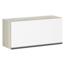 Ver imagem 1 de Armário Basculante 80cm 1 Porta Legno Crema C/Branco Polar