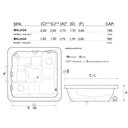 Ver imagem 3 de Spa Quadrado Malaga Padrão com Hidro - 127v
