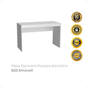 Ver imagem 2 de Mesa Escrivaninha para Escritório B23 Emovell:branco