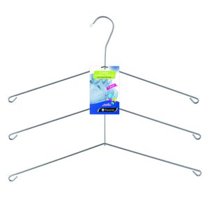 Cabide para Camisa Triplo Camiseiro Cromado Organização Roupa Armário