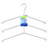 Cabide para Camisa Triplo Camiseiro Cromado Organização Roupa Armário - 1