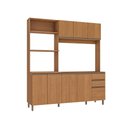 Ver imagem 2 de Cozinha Compacta Luna sem Tampo e Pia Kappesberg 3 Peças Canela