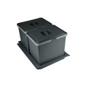 Ver imagem 1 de Lixeira Dupla Metropolis com Base Grande 15 Litros Zen Lixeira Metropolis com Base Grande 15 Litros