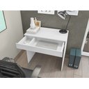 Ver imagem 1 de Mesa Para Computador/ Notebook C/ Gaveta Alexa Branco - AJL Móveis