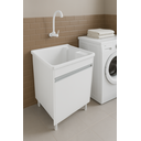 Ver imagem 2 de Tanque 26 Litros para Lavanderia com Gabinete Mdf Puxador em Aluminio Entregue Montado