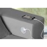 Sofá USB, 5 Lugares SMART Retrátil, Reclinável 3,02 Metros com Carregador e 2 Puffs Cinza - 3