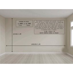 Papel De Parede Arabesco Cinza e Bege Adesivo Vinílico Lavável - 2