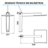 Chuveiro Acqua Century Eletrônico 127v 5500w Preto Lorenzetti - 4
