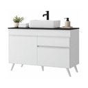 Ver imagem 2 de Gabinete Banheiro com 2 Portas e 1 Gaveta 120cm Retrô Multimóveis MP5539 Branco