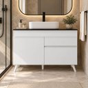 Ver imagem 7 de Gabinete Banheiro com 2 Portas e 1 Gaveta 120cm Retrô Multimóveis MP5539 Branco